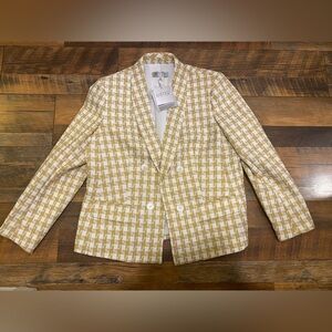 Kasper Textured Blazer Women’s 16 – Vanilla Gold new